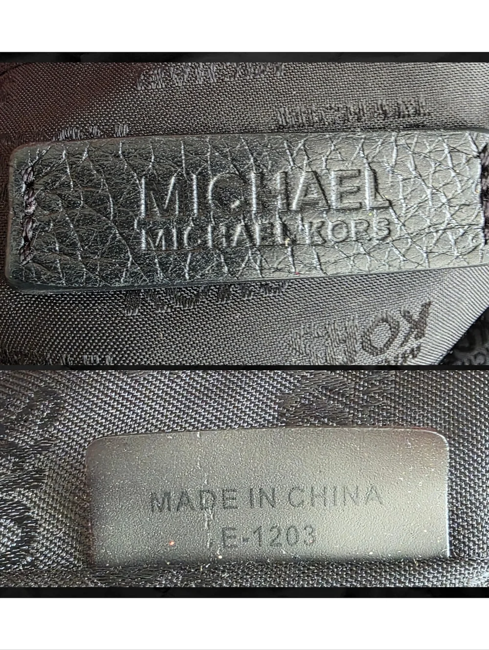 Michael Kors Zipper Tote Bag Black Pebbled Leather Bag - Picture 14 of 16